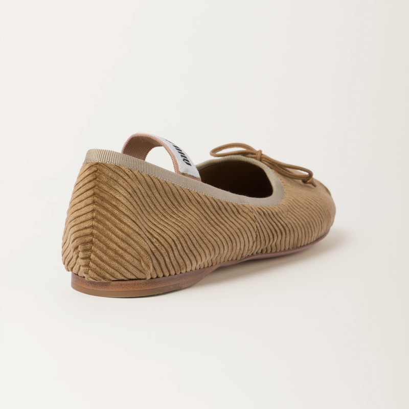 Corduroy ballerinas 3