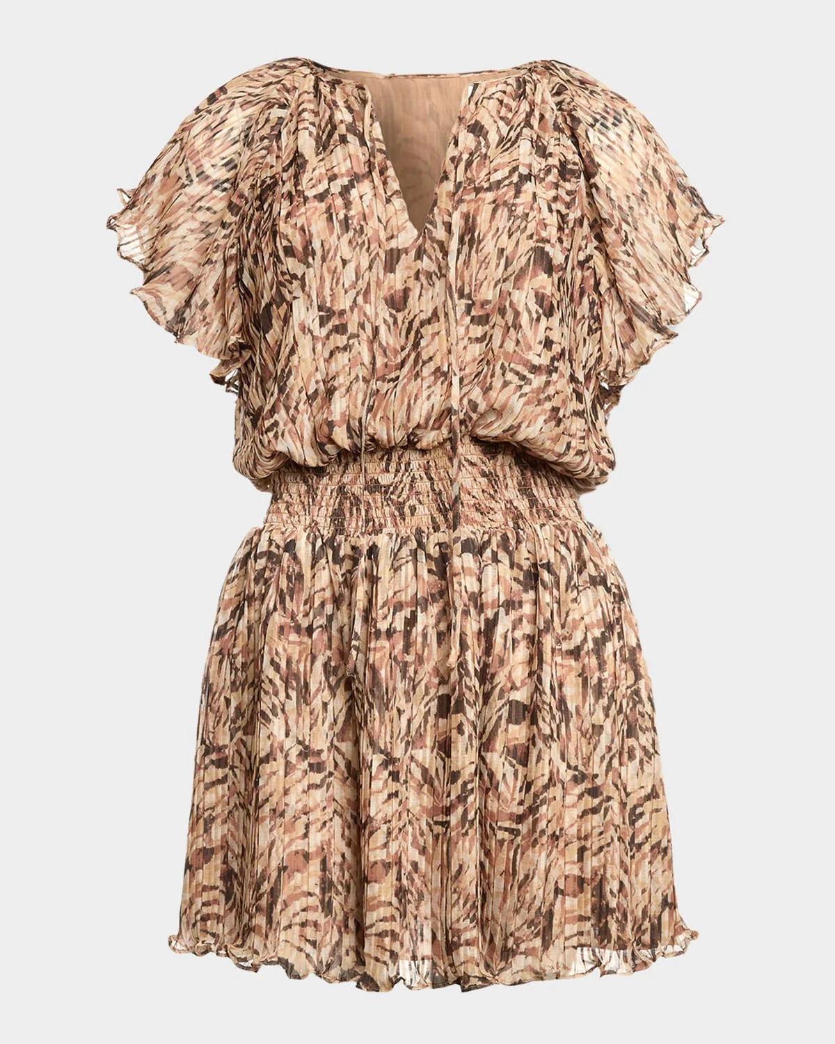 Felicia Pleated Mini Dress - 1