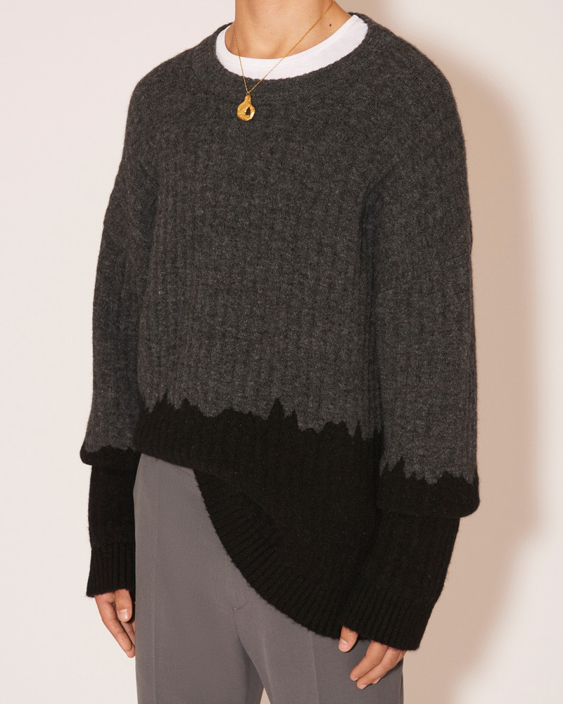 Nanushka OVEO - Dip dye-effect sweater - Charcoal black outlook