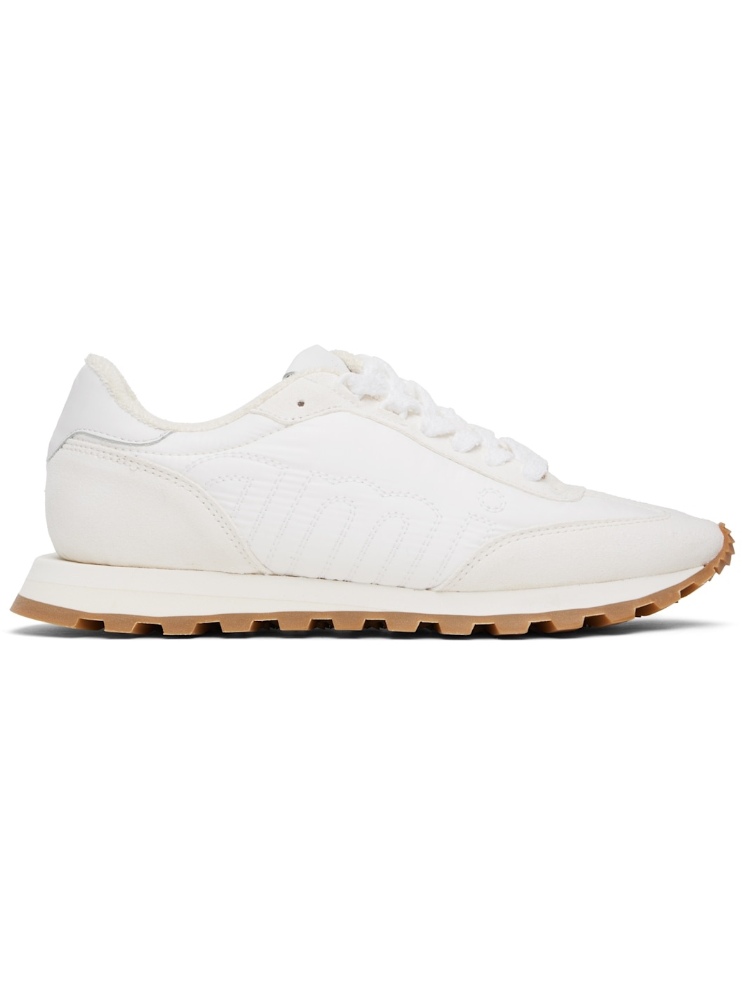 White New Rush Sneakers - 1