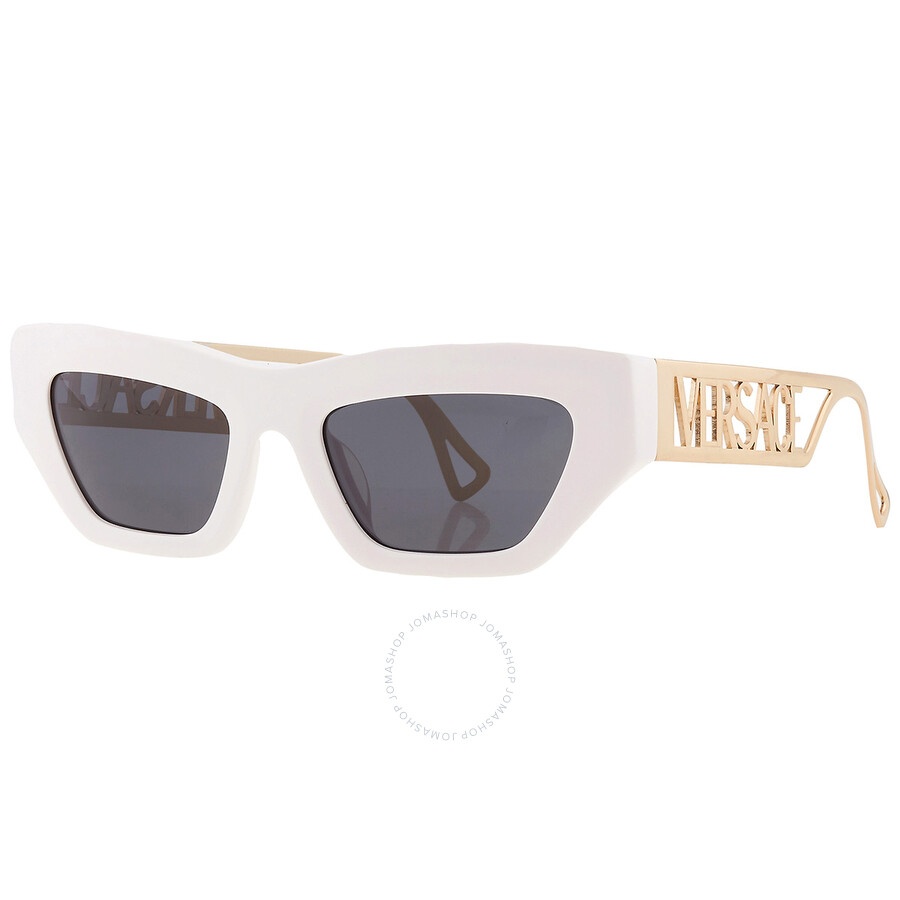 Versace Dark Grey Irregular Ladies Sunglasses VE4432U 401/87 53 - 2