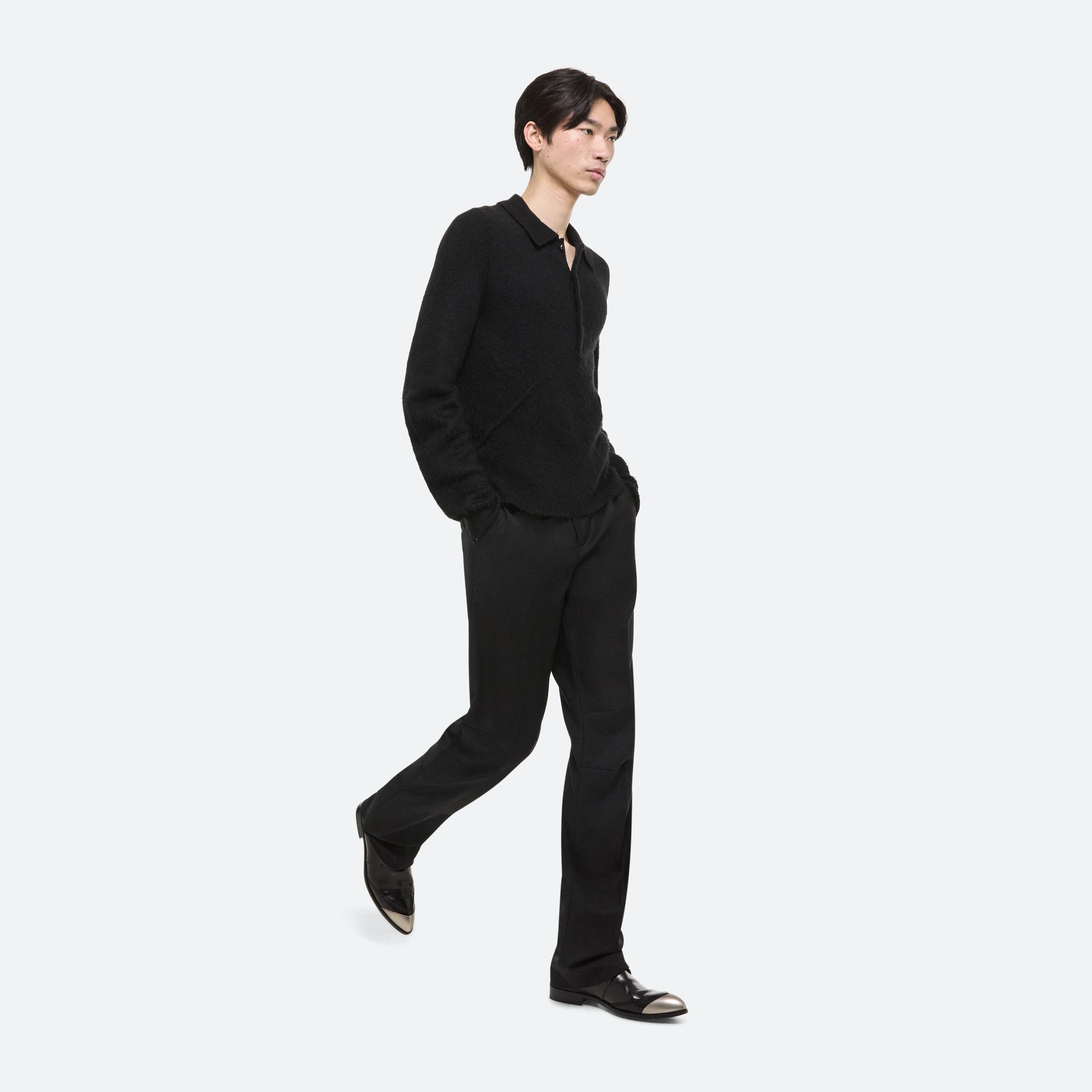 APEX BRUSHED POLO SWEATER - 12