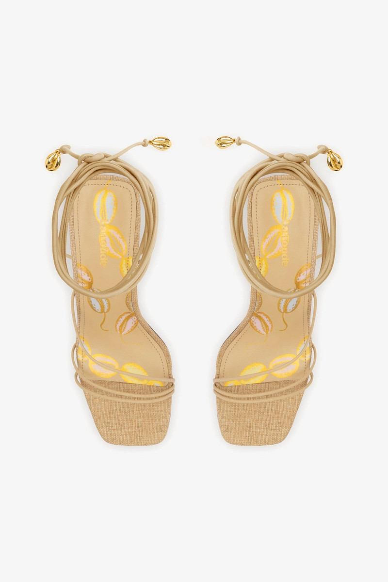 Nadia Sandal In Beige Leather 7