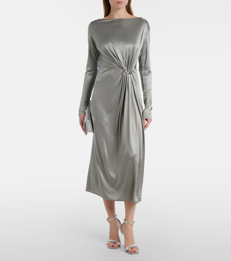 TORY BURCH Gathered jersey midi dress outlook