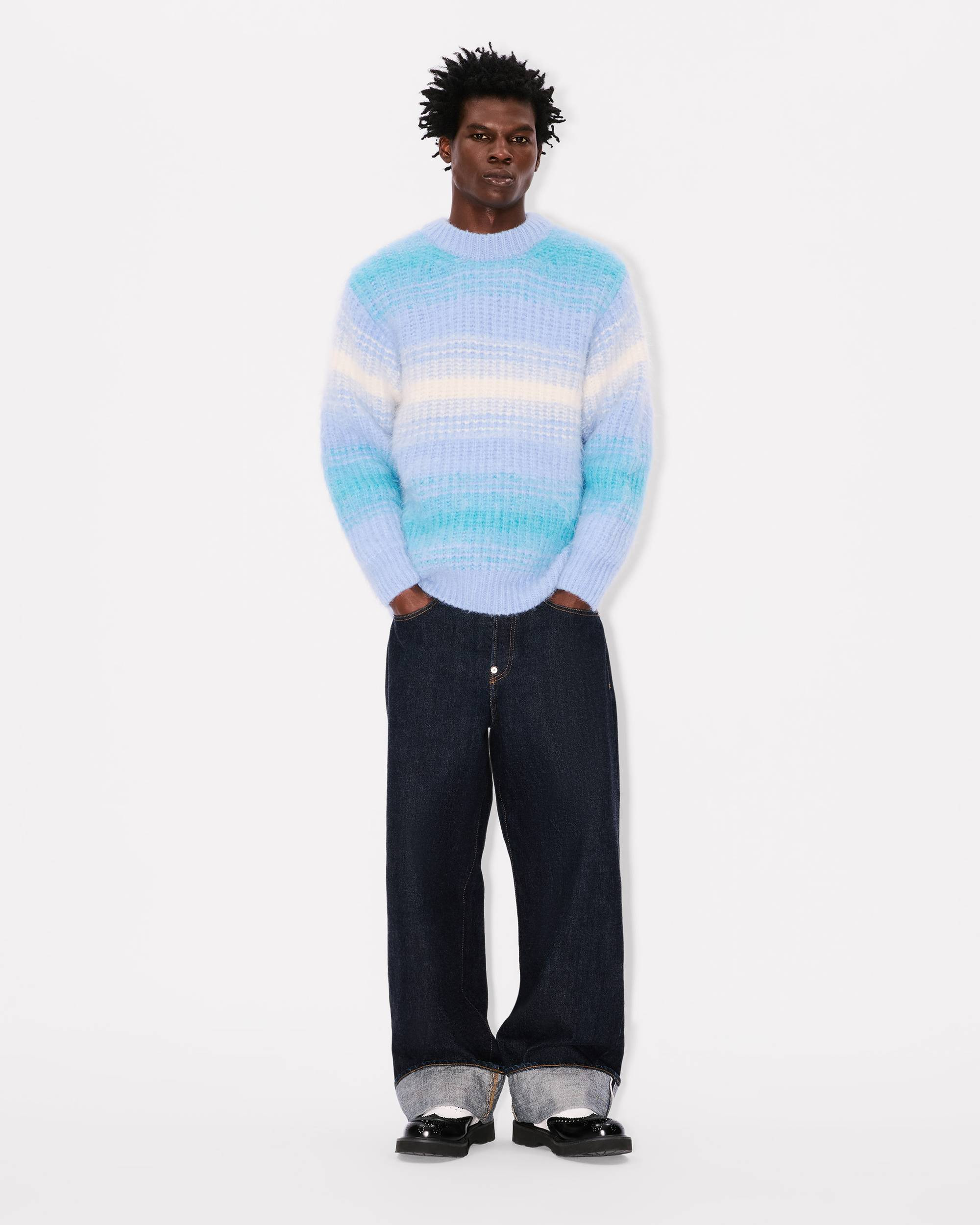 'KENZO Speed Stripe' jumper in mixed alpaca wool - 5
