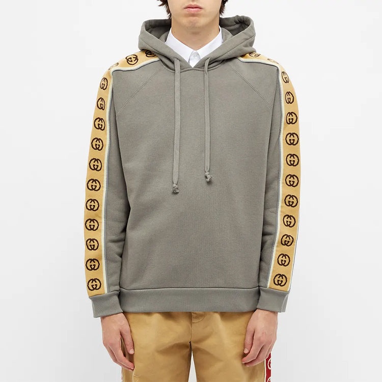 Gucci GG Side Striped Detail For Men Grey Brown 596230-XJBUW-1233 - 5