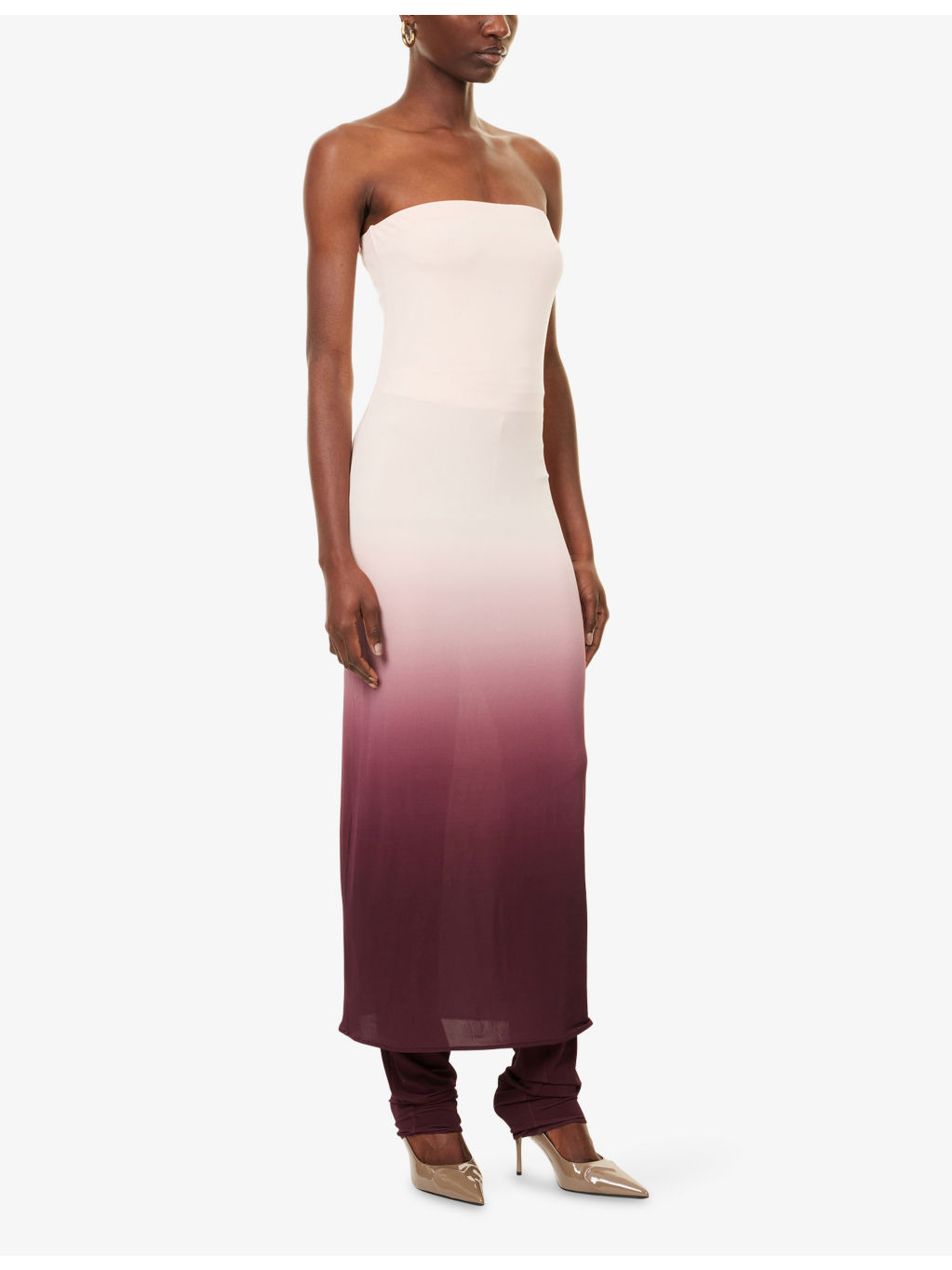 Layered Strapless Stretch-Woven Jumpsuit - 3