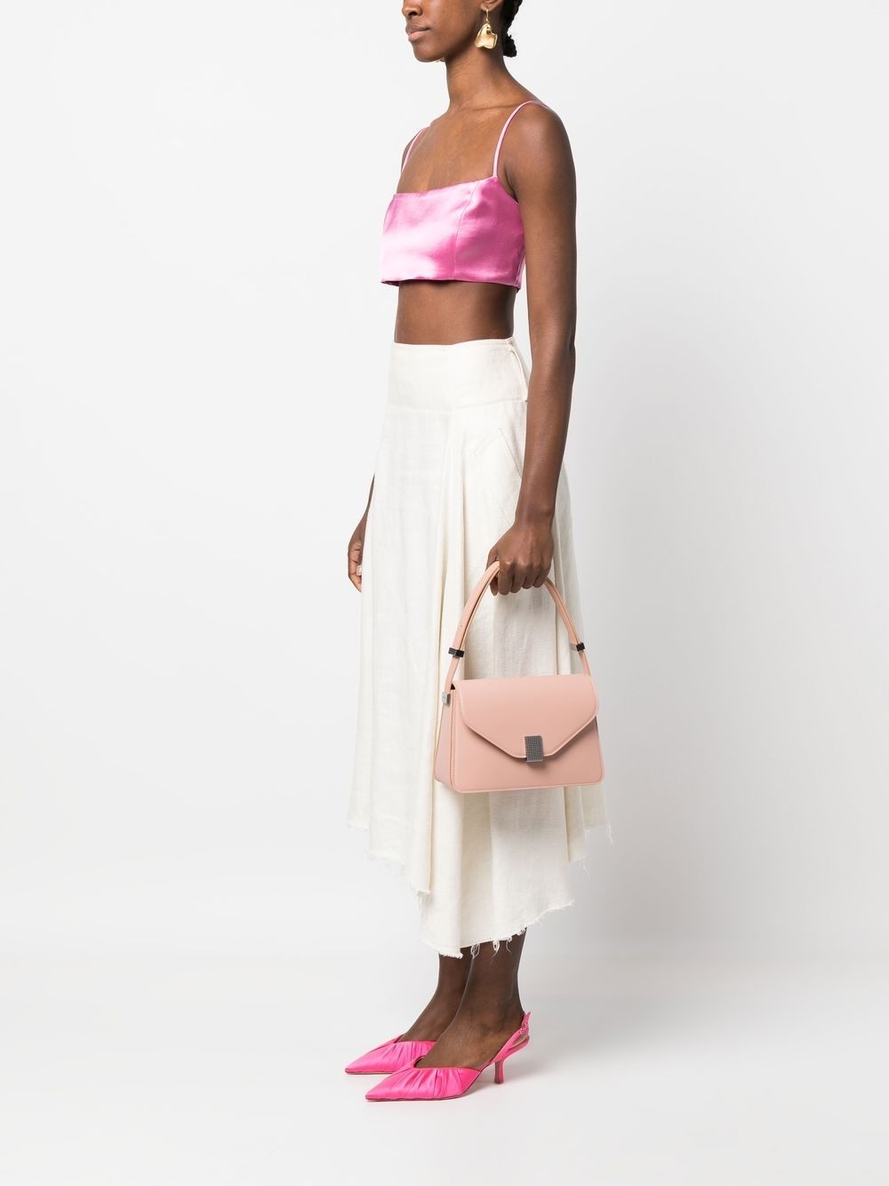 studded leather shoulder bag - 2
