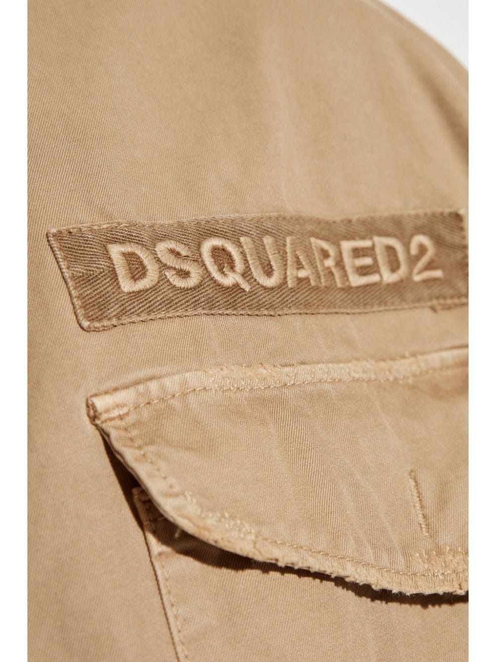 logo-appliquéd military jacket - 6