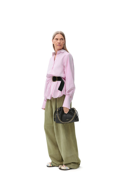 Loewe Pleated trousers in suede lambskin outlook