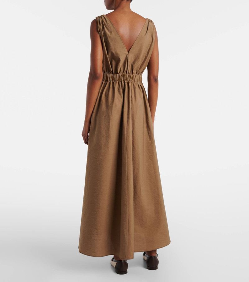 Belted cotton-blend midi dress 3