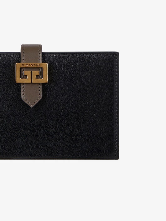 TWO-TONED GV3 WALLET IN LEATHER - 5