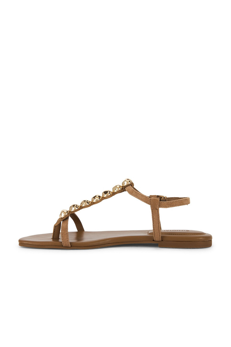 SIMKHAI Amaya Suede Thong Flat Sandal outlook