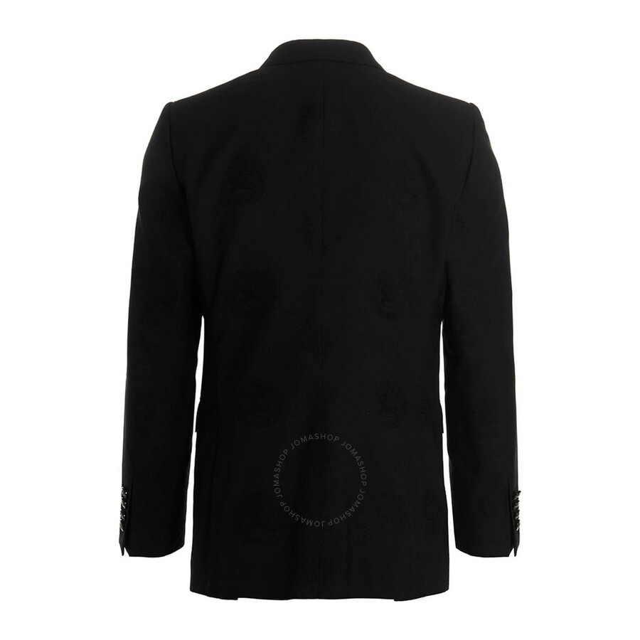 Burberry Oak Leaf Crest Jacquard Tuxedo Jacket - 4