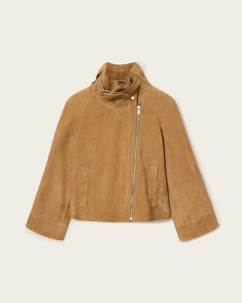 RHODES RELAXED FIT SUEDE JACKET - 1