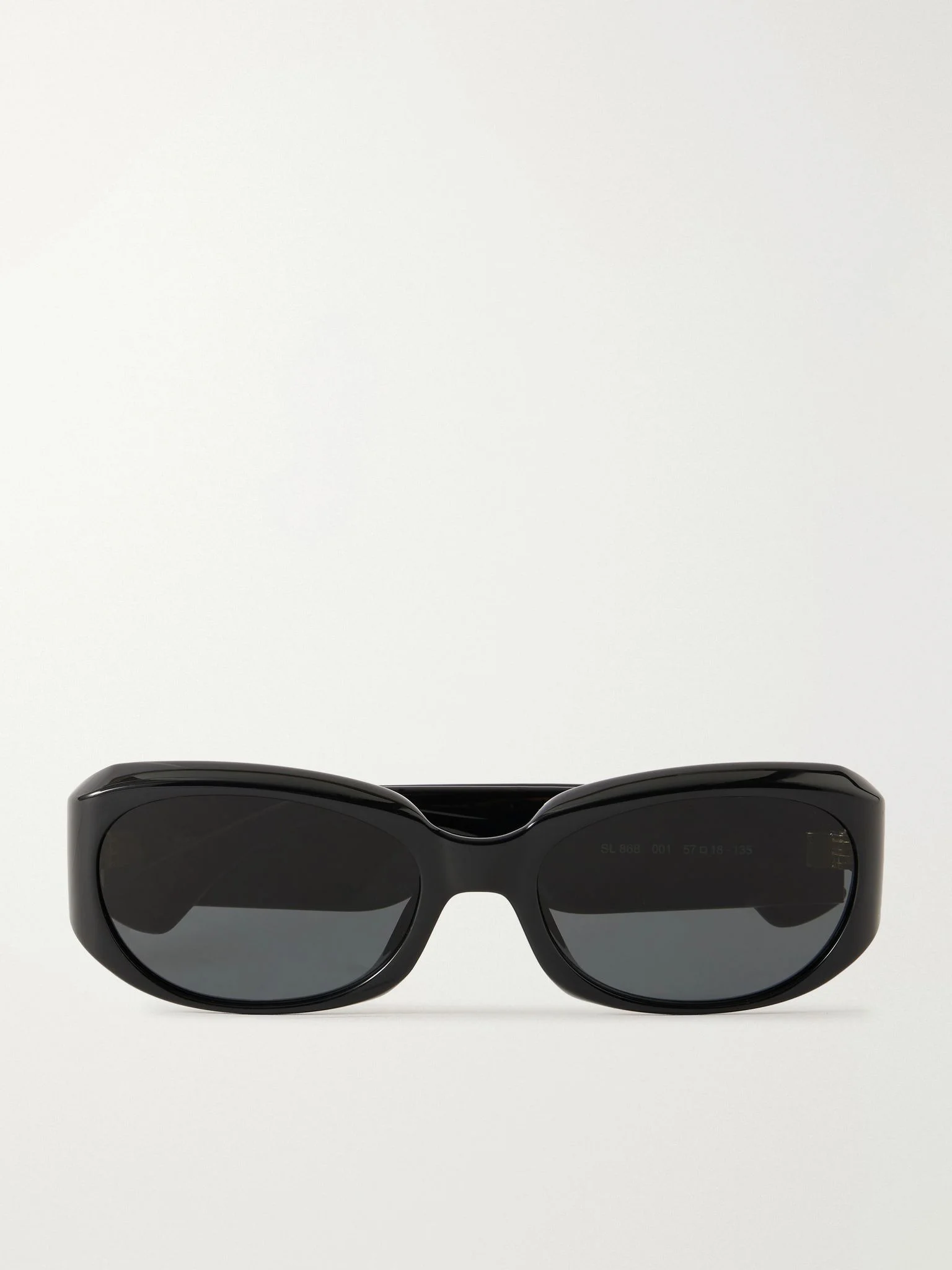 SL 868 squared-frame acetate sunglasses Black - 1