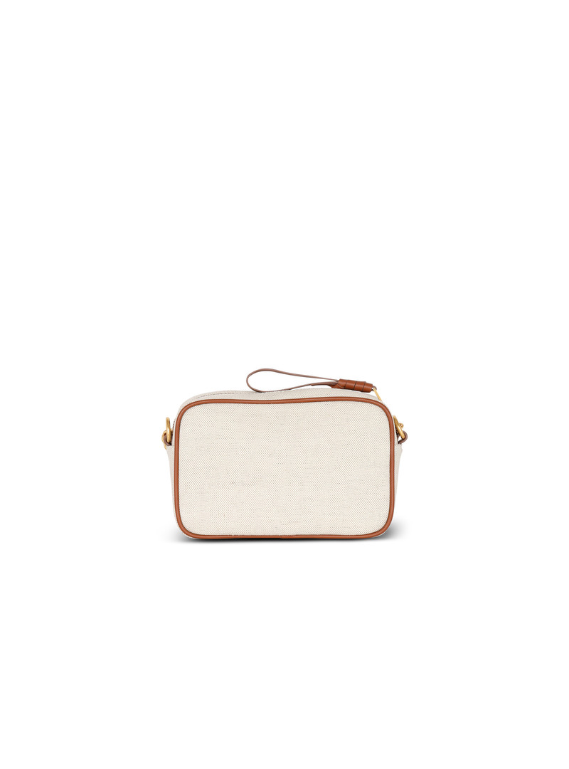 B-Army canvas and leather clutch 4