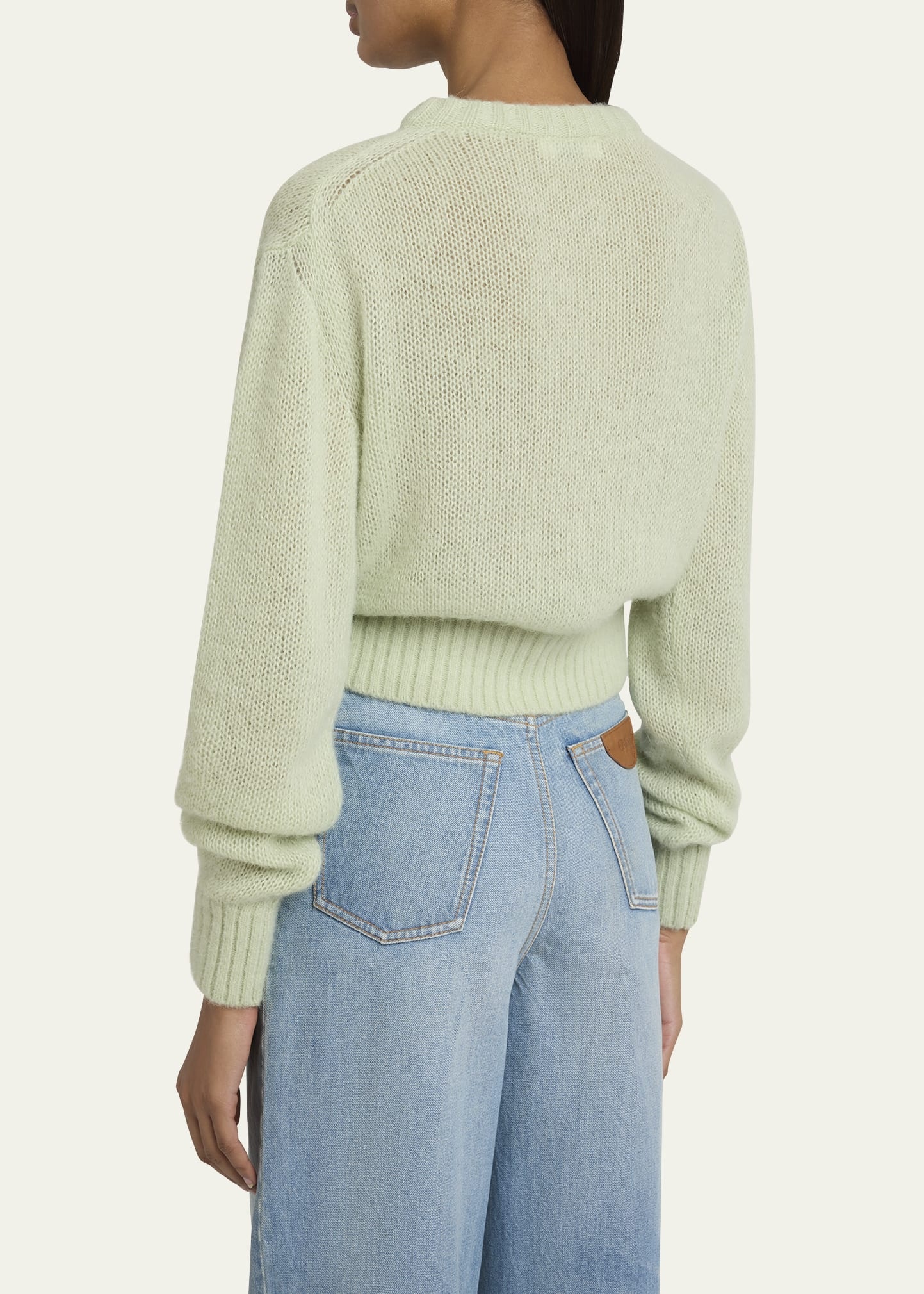 Logo Embroidered Alpaca Wool Sweater - 3