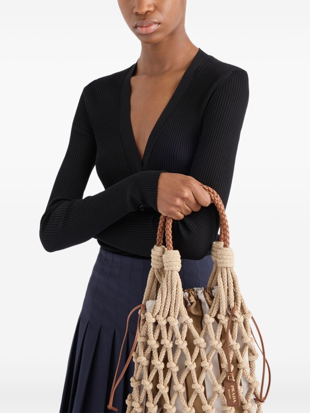 ribbed-knit cardigan - 4