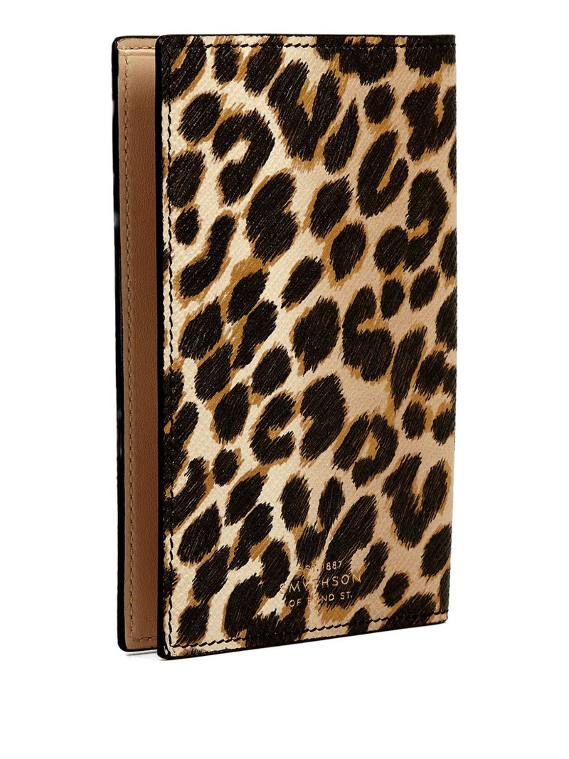Smythson Panama leopard-print passport cover outlook
