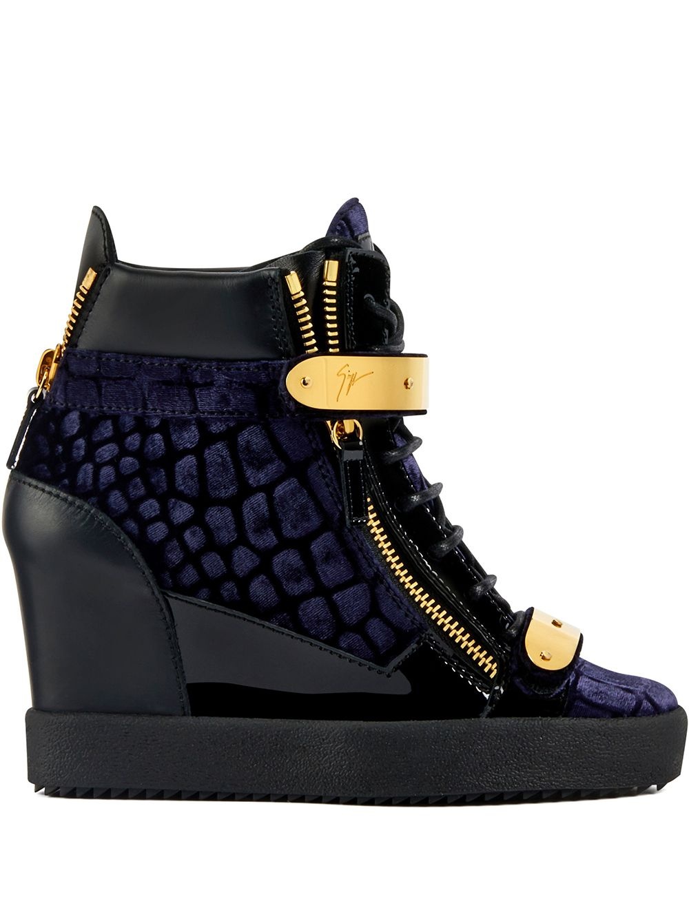 Coby high-top wedge sneakers - 1