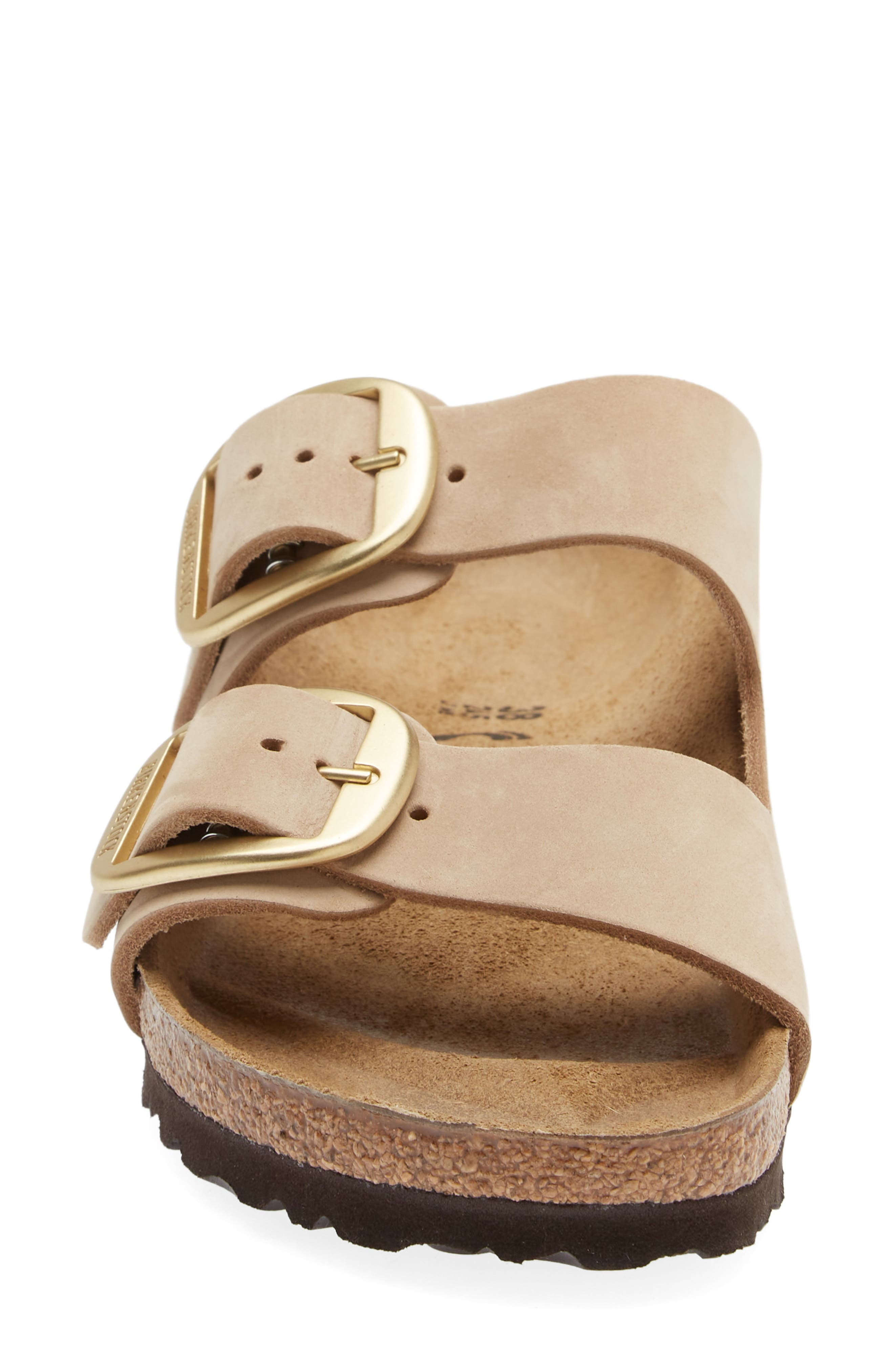 Birkenstock Arizona Big Buckle Slide Sandal in Sandcastle Biege at Nordstrom - 4