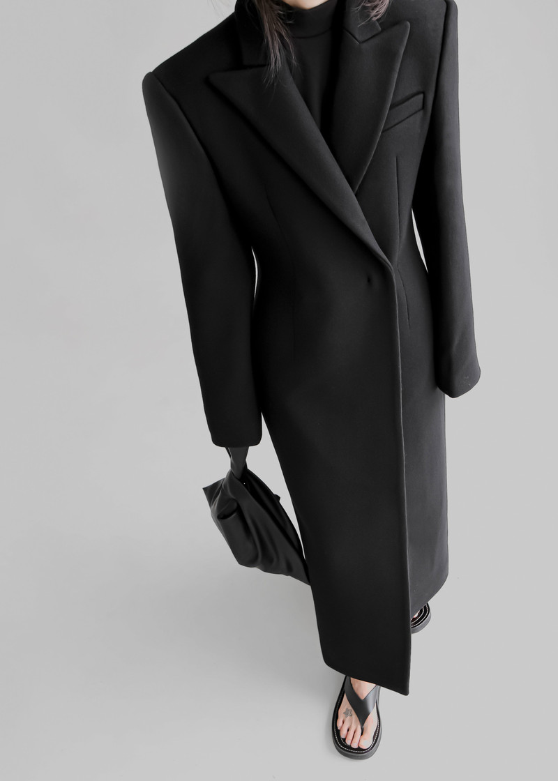 Melva Long Coat - Black 1