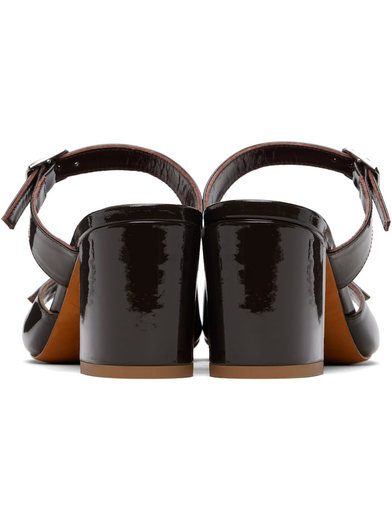 Brown Una Heeled Sandals 2