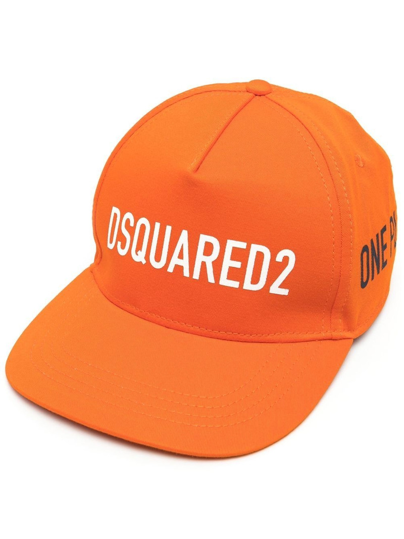 logo-print cotton cap 1