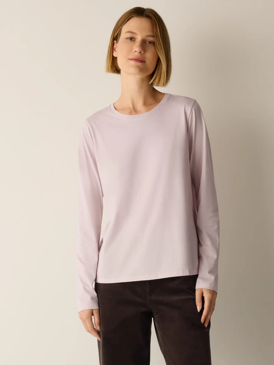 Organic Pima Cotton Jersey Long-Sleeve Tee - 1