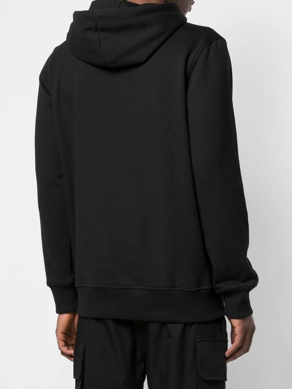 logo-print rib-trimmed hoodie - 5