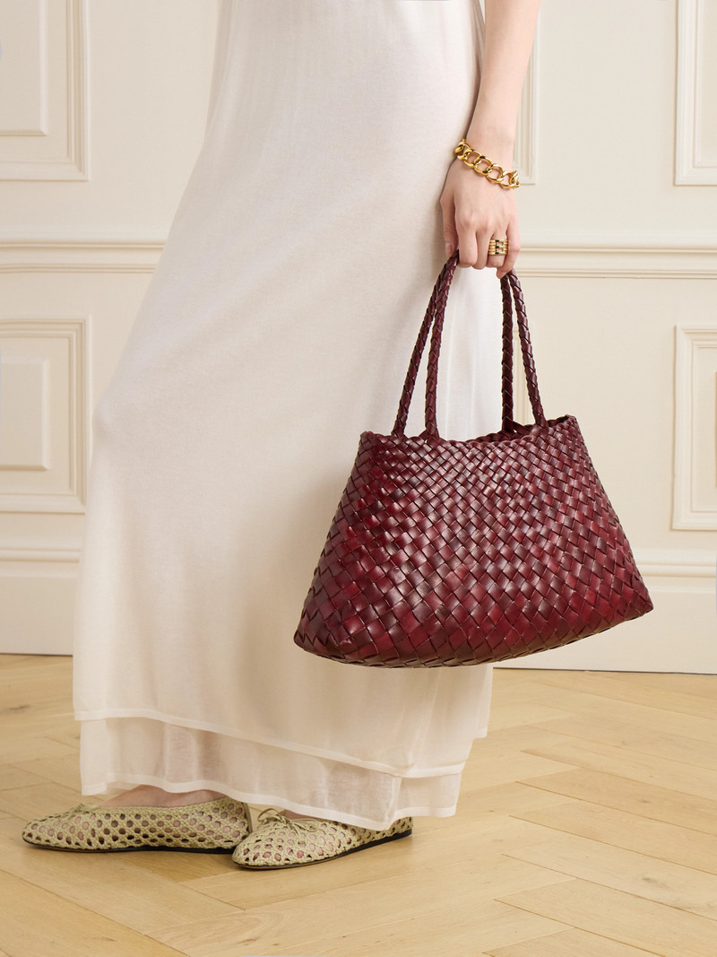 Santa Croce Big Woven Leather Tote Bag 6