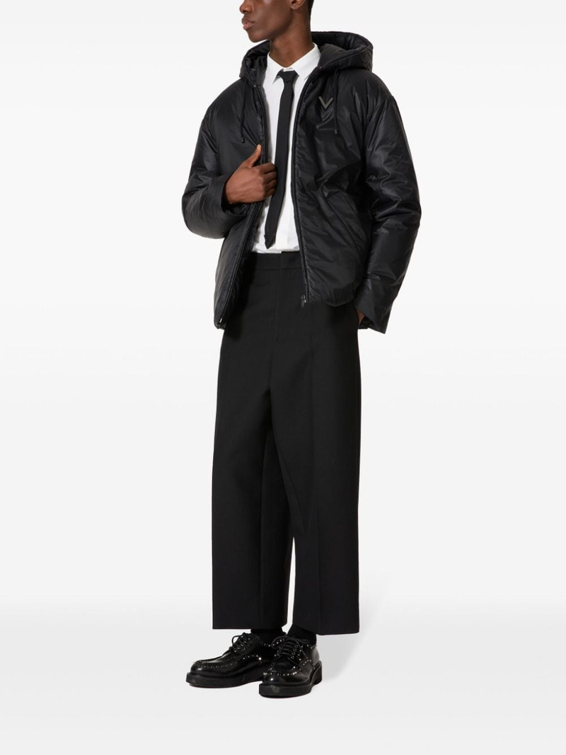 Valentino logo padded coat outlook