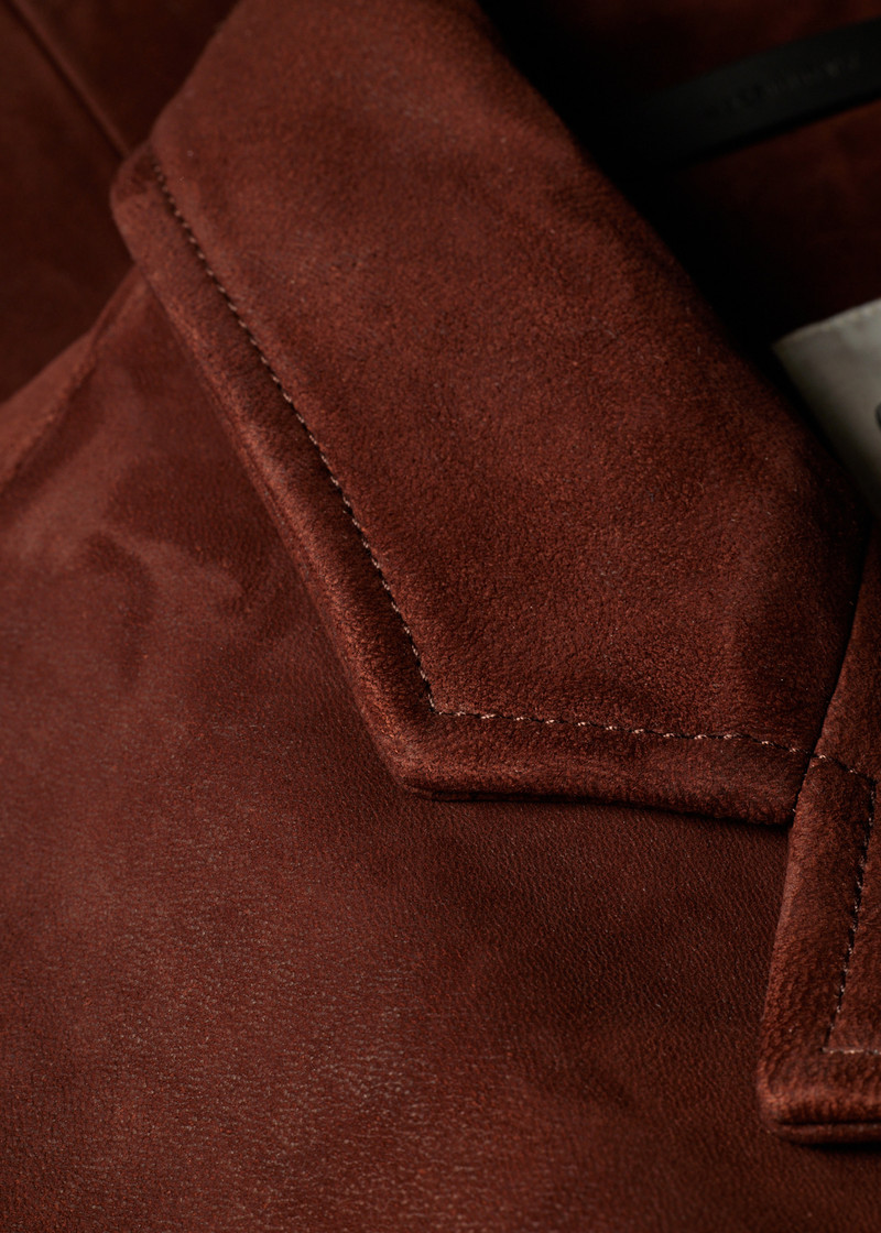 Brown Nubuck Leather Jacket 9