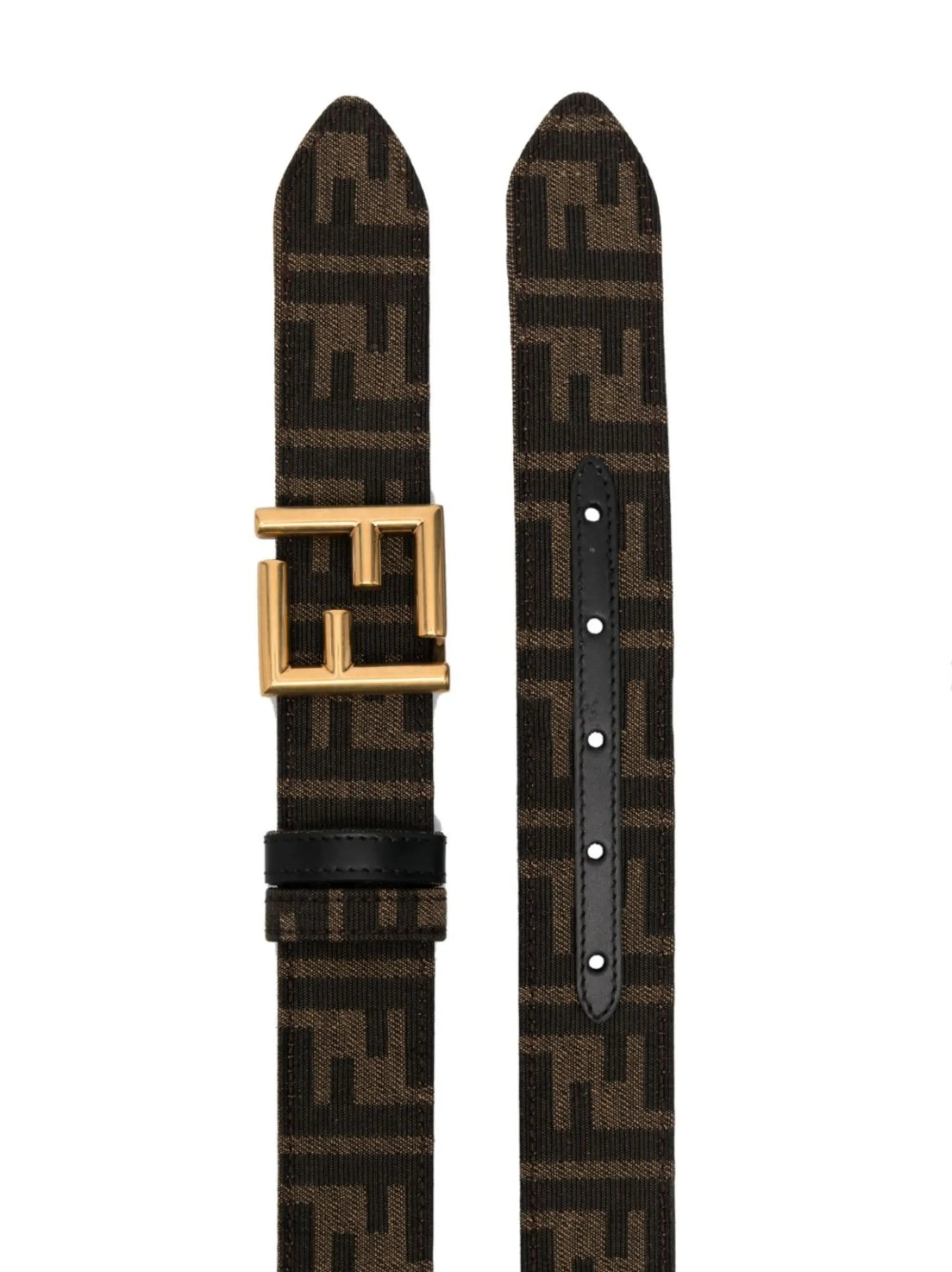 Fendi Monogram-print Logo-buckle Belt - 2