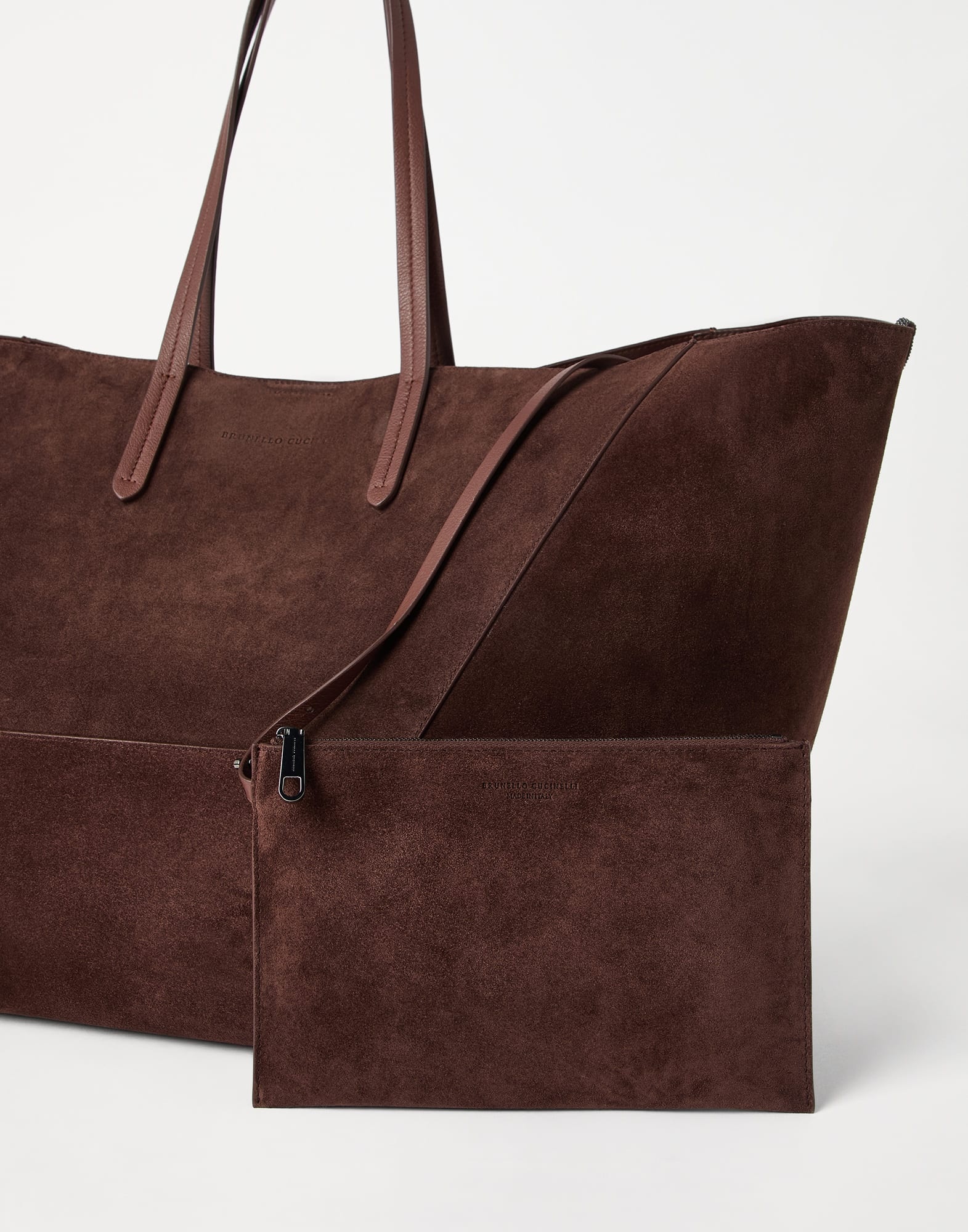 BC Duo large bag in suede with monili - 5