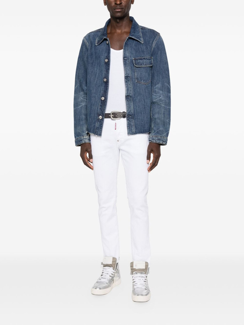 DSQUARED2 Skater rivet cotton skinny jeans outlook