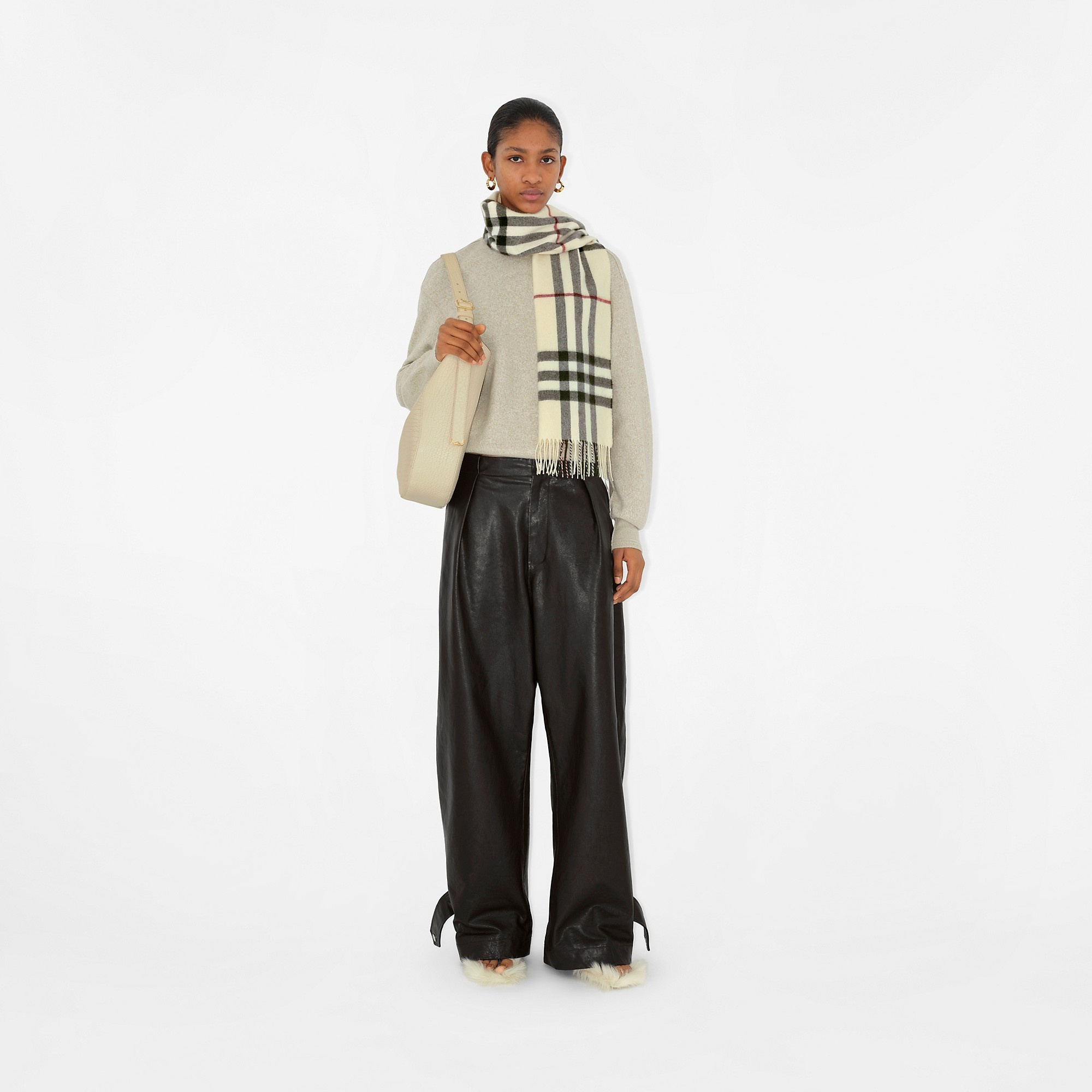 Burberry Check Cashmere Scarf - 4