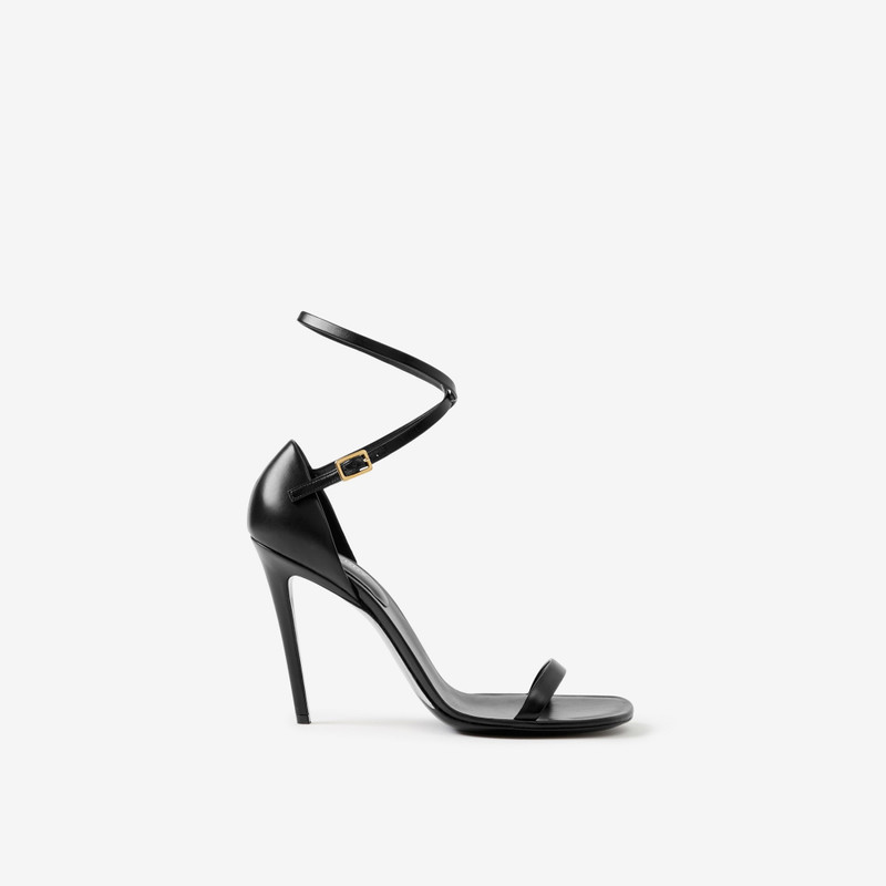 Stiletto-heel Leather Sandals 1