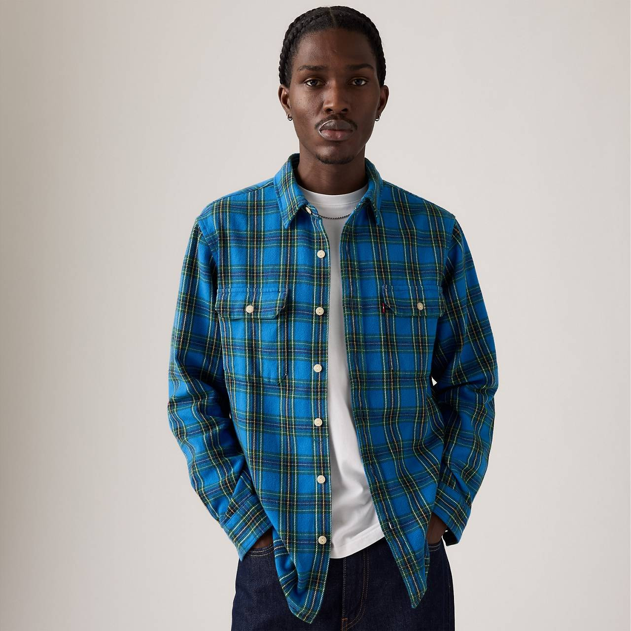 JACKSON WORKER FLANNEL OVERSHIRT - 3