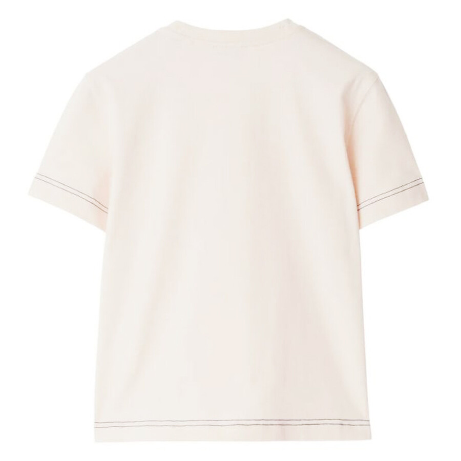 Burberry Logo Embroidered Cotton T-Shirt - 6