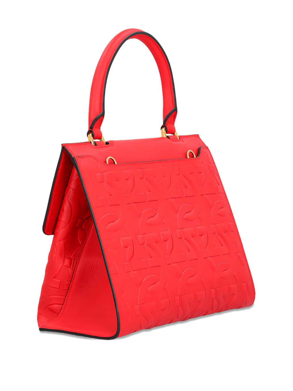 embossed-leather shoulder bag - 2