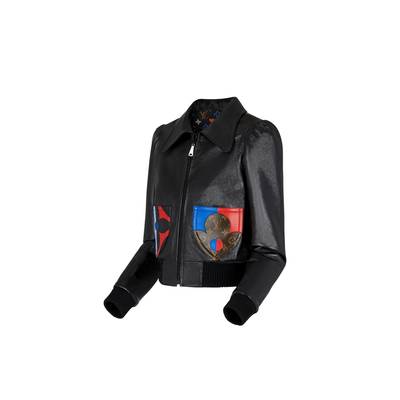 Louis Vuitton Game On Statement Pocket Lambskin Bomber Jacket  outlook