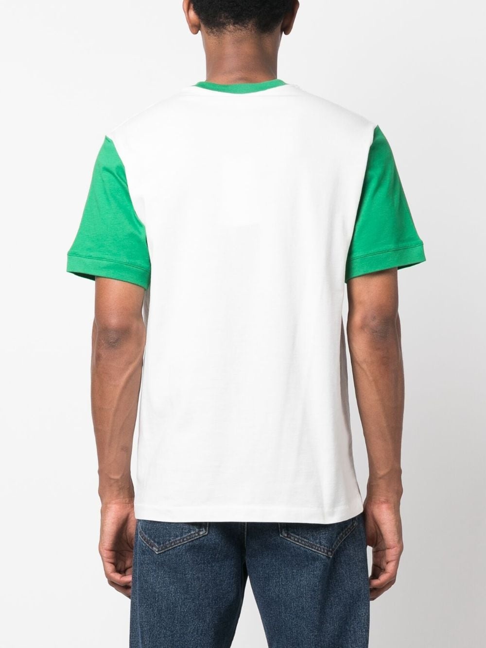 logo-print colour-block T-shirt - 3