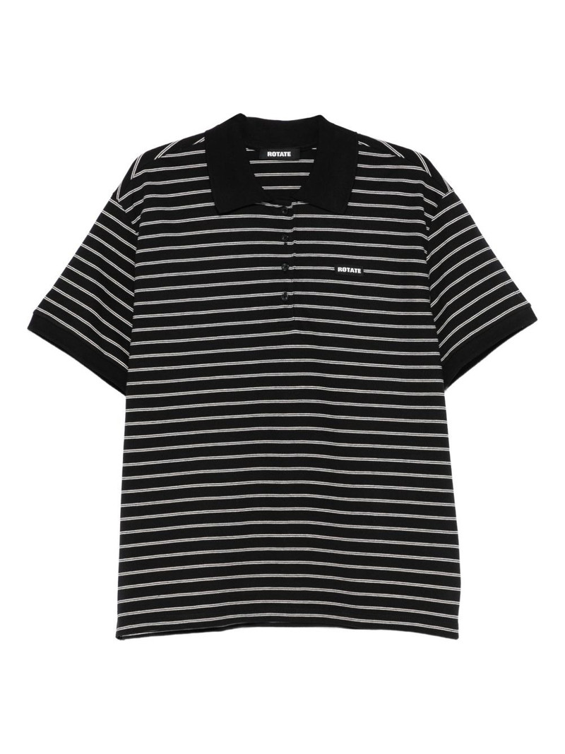 piqué short-sleeve polo top 1