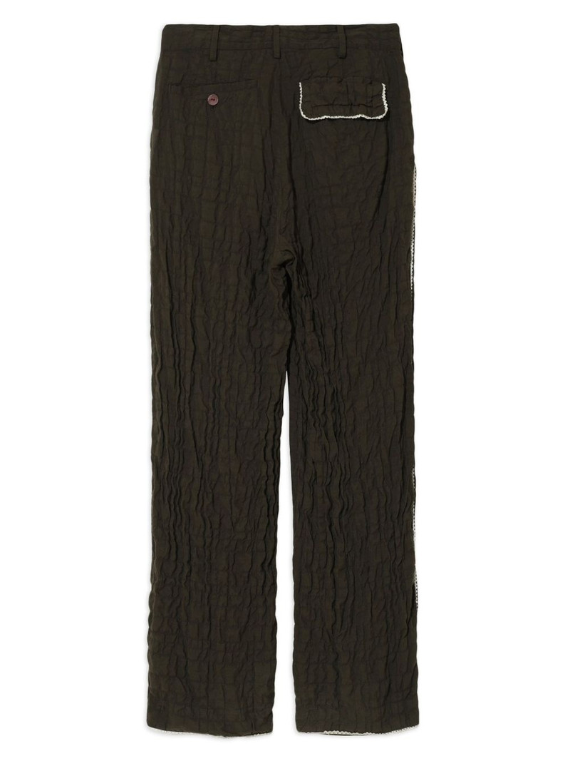 UNDERCOVER quilted lace-trimmed trousers outlook