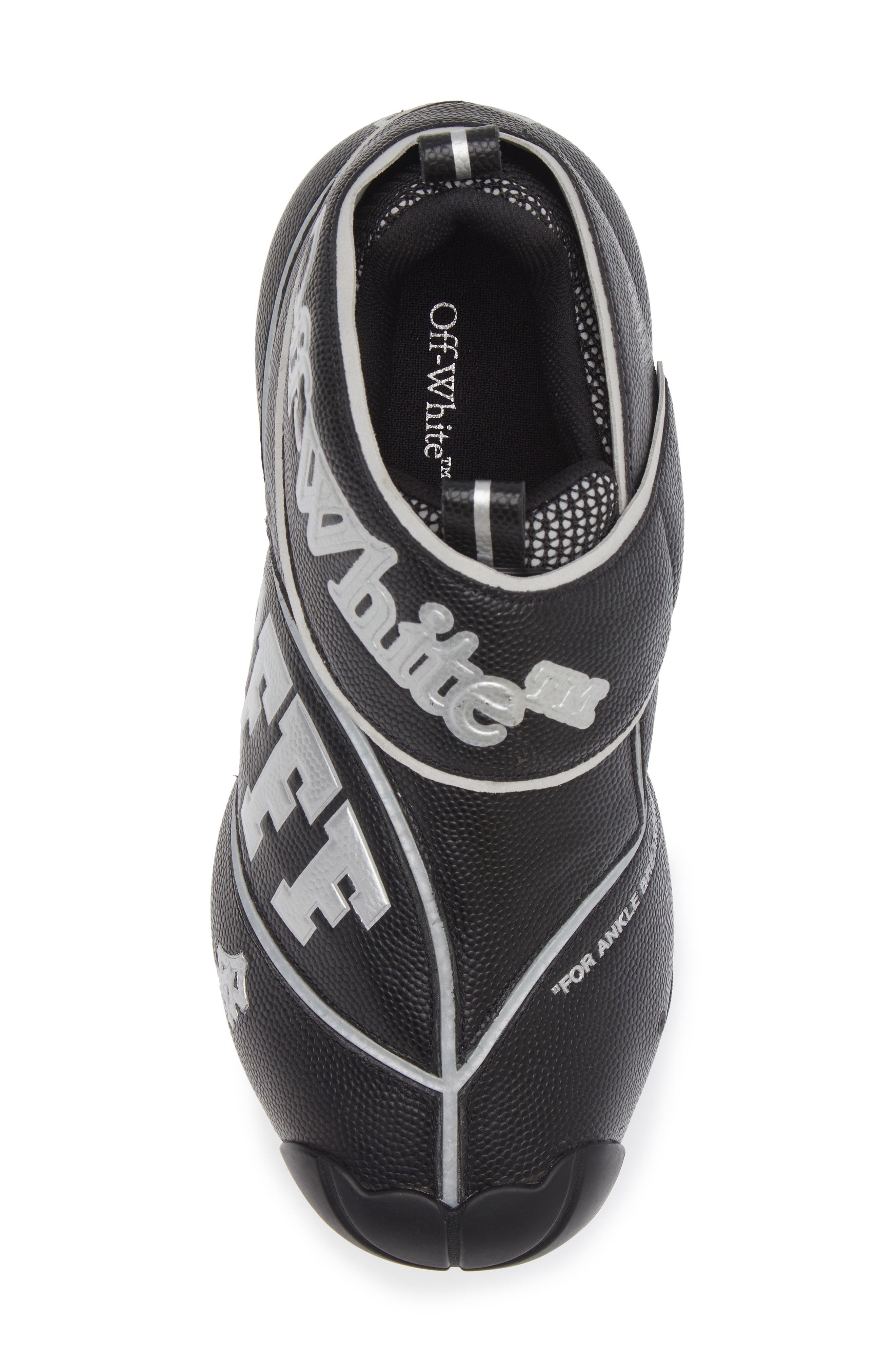 Off-White The Baller Basketball Shoe in Black/Silver at Nordstrom - 5