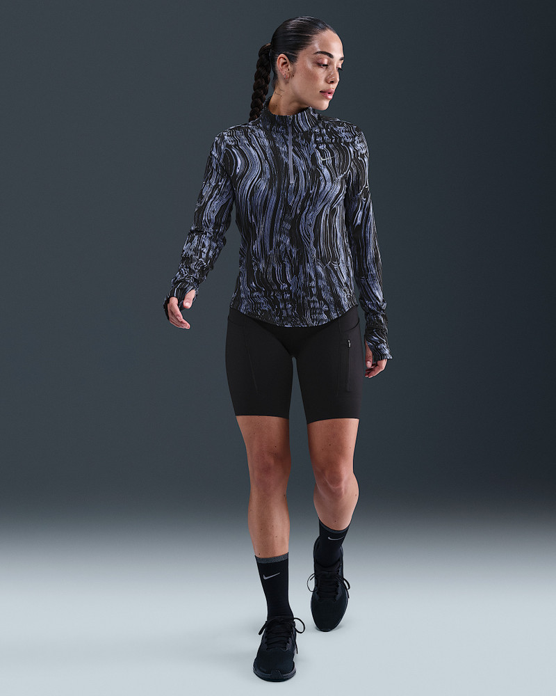 Nike Swift Women's Dri-FIT UV 1/2-Zip Printed Running Top 4