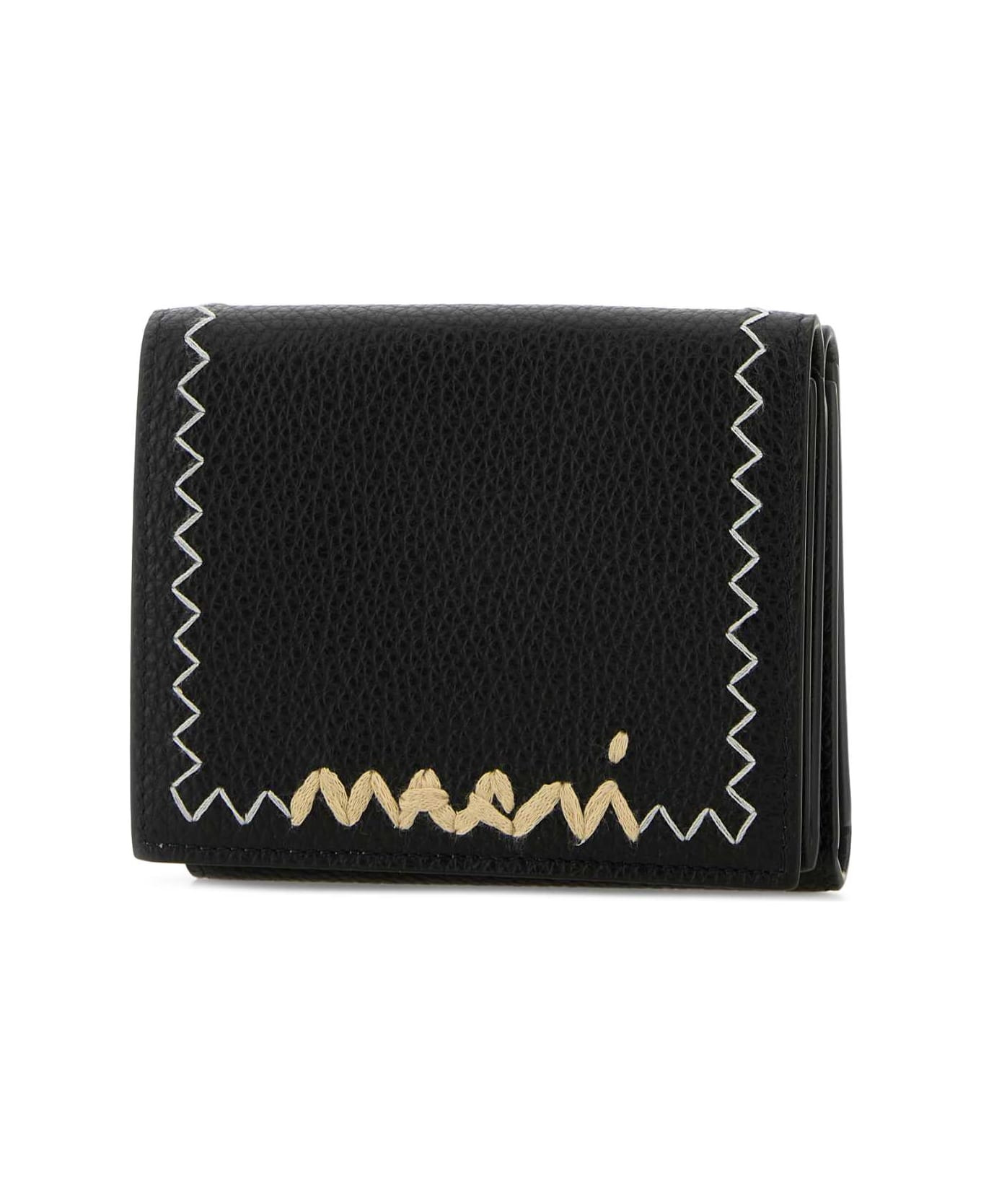 Black Leather Wallet - 2