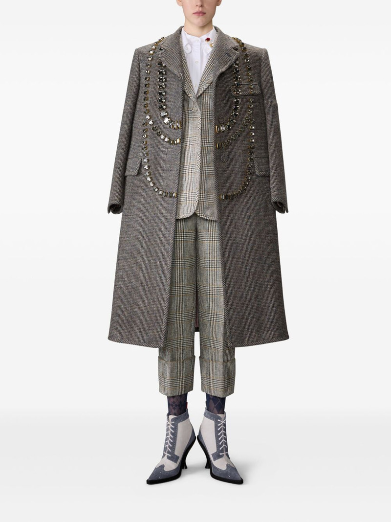 Thom Browne Hunting tweed back-strap trousers outlook